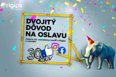 Oslávte 30 rokov s Isoverom a Rigipsom a vyhrajte skvelé ceny! Oslávte 30 rokov s Isoverom a Rigipsom a vyhrajte skvelé ceny!